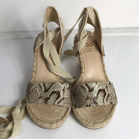 Vince Camuto Levernta Ankle Wrap Espadrilles Wedge - Picture 5 of 8